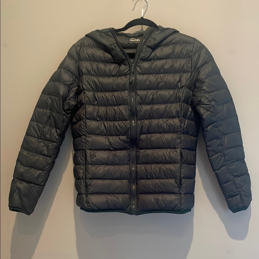 Wantdo Women's Dark Green Lightweight Puffer Jacket